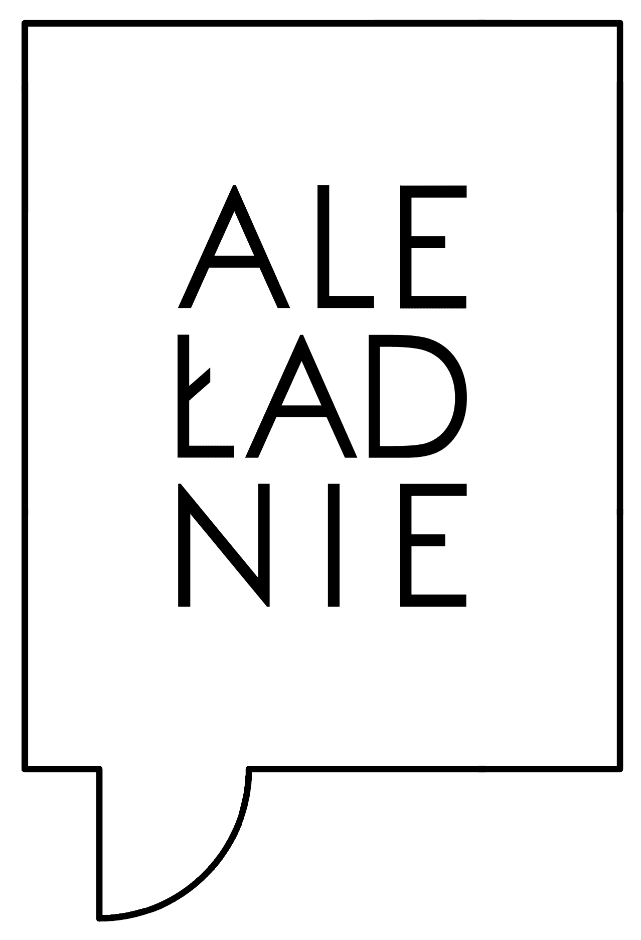 Logo Ale Ładnie – Studio projektowania wnętrz